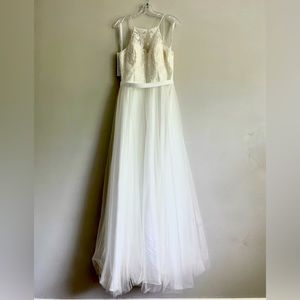 Madison James Bridal Gown a timeless ball gown style with a long dress length.